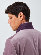 John Lewis Men's Slim Fit Single Breasted Velvet Blazer - Purple Dove - 36R