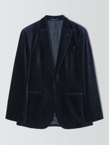 John Lewis Men's Single Breasted Regular Fit Blazer Jacket - 42R - Navy Blue