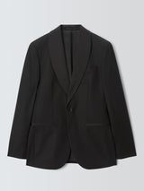 John Lewis Basket Weave Regular Fit Shawl Collar Dinner Jacket - Black - 42R