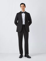 John Lewis Men's Black Basket Weave Regular Shawl Collar Dinner Jacket - 46S