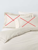 John Lewis Soft Silky Garda Lattice Stitch Cotton King Duvet Cover - Almond