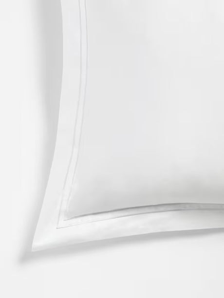 John Lewis Dalton 800 TC Egyptian Cotton Duvet Cover - White - Super King
