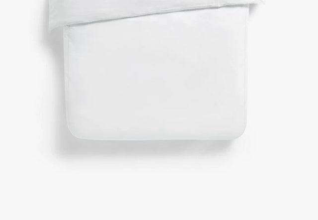 John Lewis Crisp and Fresh Harlow Egyptian Cotton Duvet Cover King - White - Kazoop 