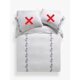 John Lewis Highbury Washed Cotton Floral White Duvet Cover - King Size - Kazoop 