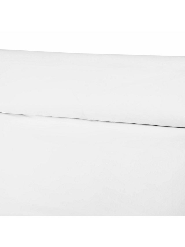 John Lewis Soft and Silky Garda Lattice King Size Cotton Duvet Cover - White