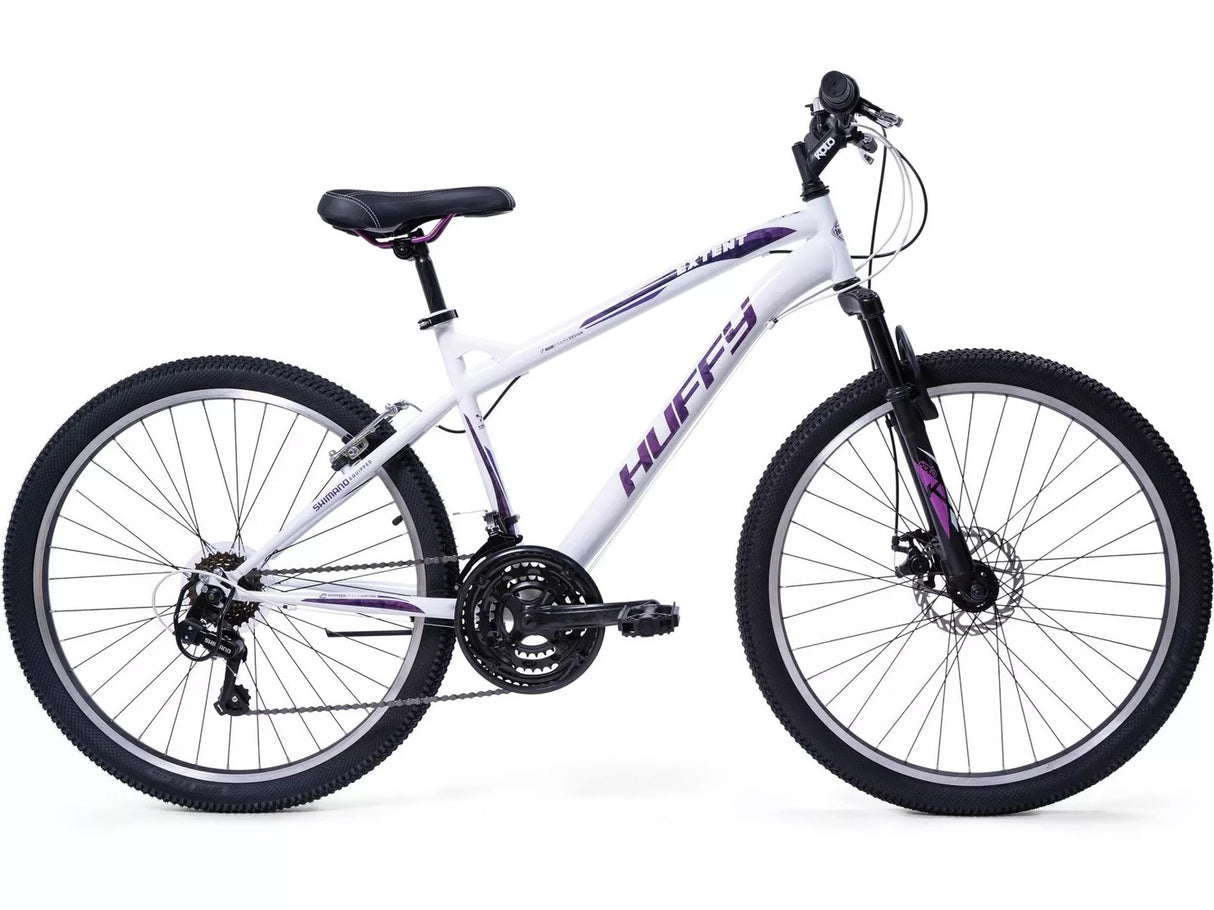 Huffy Extent Unisex 18-Speed Mountain Bike - Gloss White - Medium Frame