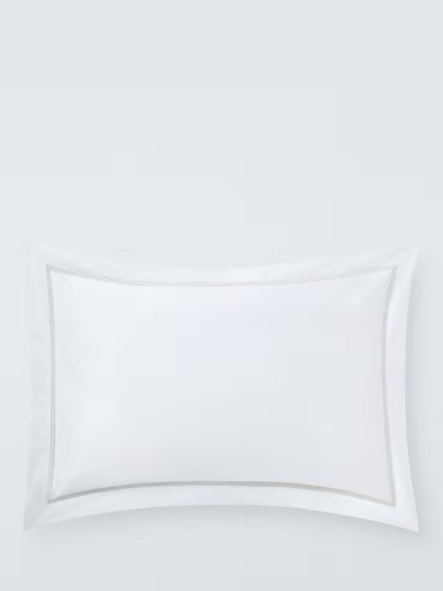 John Lewis Harper 400 Thread Count Cotton King Duvet Cover Natural Champagne