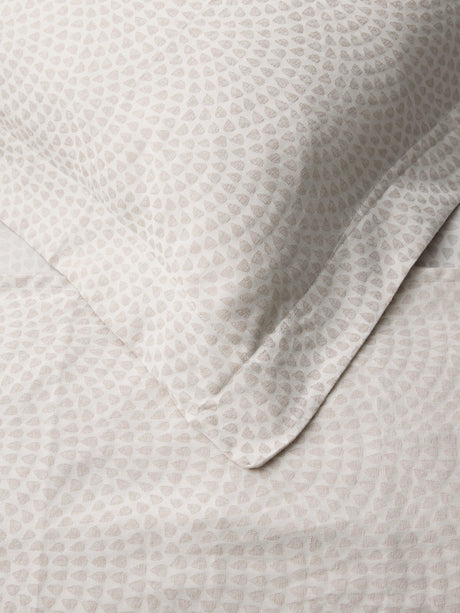 John Lewis Lucca 260TC Pure Cotton Jacquard Duvet Cover Super King - Silver