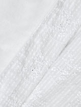 John Lewis Hemsby 200TC Duvet Cover & Pillow Case Set - White - King Size