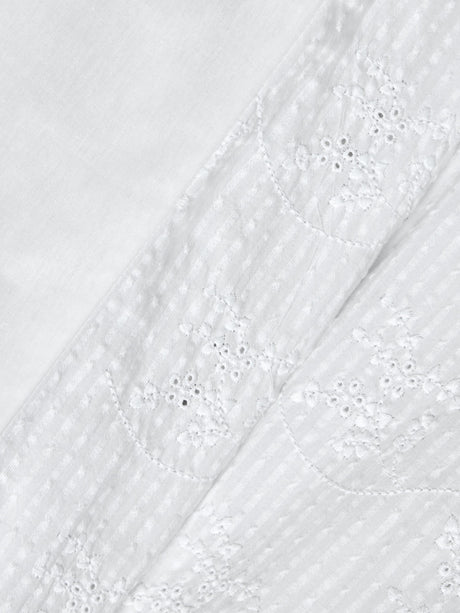 John Lewis Hemsby 200TC Duvet Cover & Pillow Case Set - White - King Size