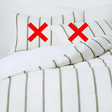 John Lewis Lanark Cotton/Linen Blend Super King Duvet Cover - Green Avocado