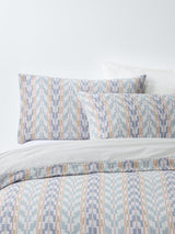 John Lewis Merida Chevron Pure Cotton Jacquard King Duvet Cover Set - Multi