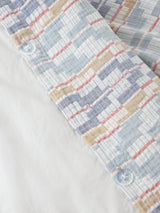 John Lewis Merida Chevron Pure Cotton Jacquard King Duvet Cover Set - Multi