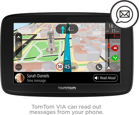 TomTom VIA 53 5 Inch Car Sat Nav EU Maps - Black