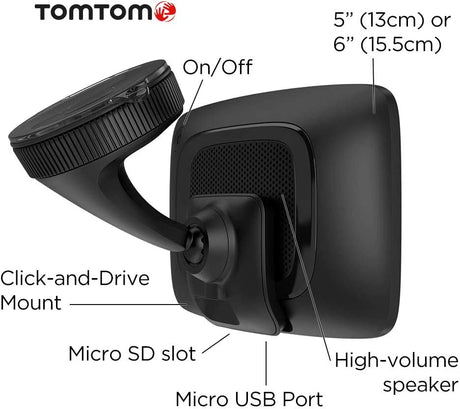 TomTom GO Essential 5" Car Sat Nav with EU Maps - Black