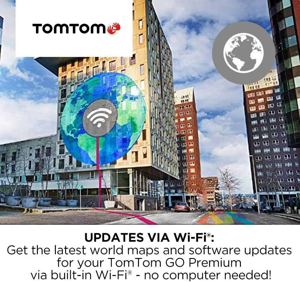 TomTom Car Sat Nav GO Premium 6" World Maps - Black