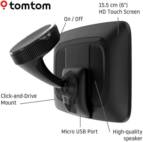 TomTom GO Discover 6" Car Sat Nav with World Maps - Black