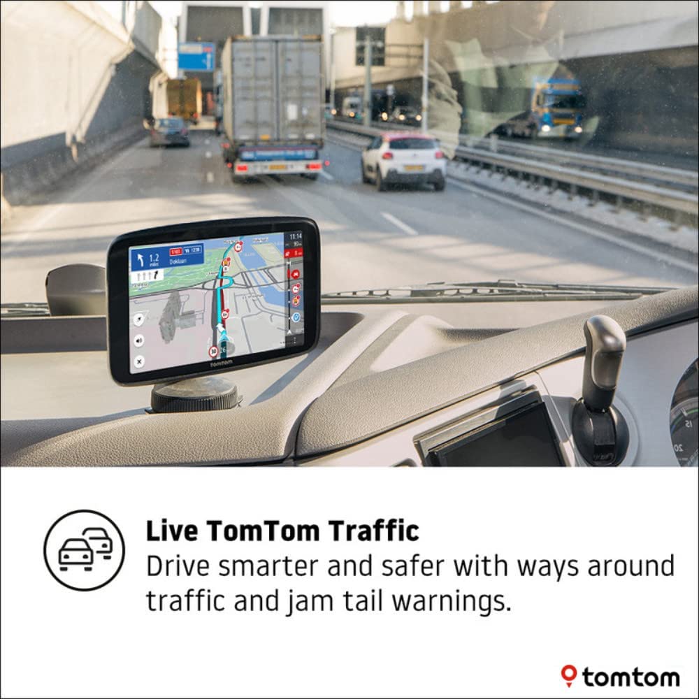 TomTom GO Expert 7" UK ROI Full Europe Truck Sat Nav - Black - Kazoop 