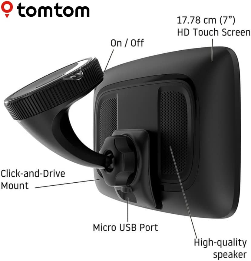 TomTom GO Expert 7" UK ROI Full Europe Truck Sat Nav - Black - Kazoop 