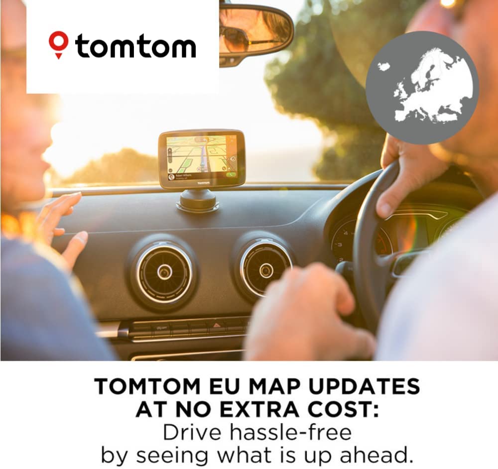 TomTom GO Classic 5" GPS Sat Nav UK, ROI & Full Europe - Black - Kazoop 