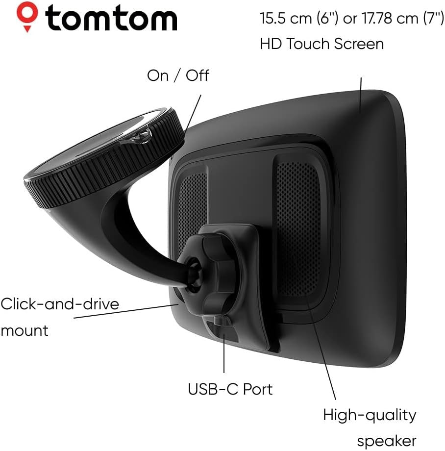 TomTom GO Expert Plus 6" HD Truck & HGV GPS Traffic Sat Nav - World Maps - Kazoop 