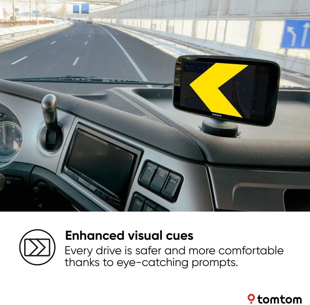 TomTom GO Expert Plus 7'' HD Screen Truck HGV World Maps Sat Nav - Black