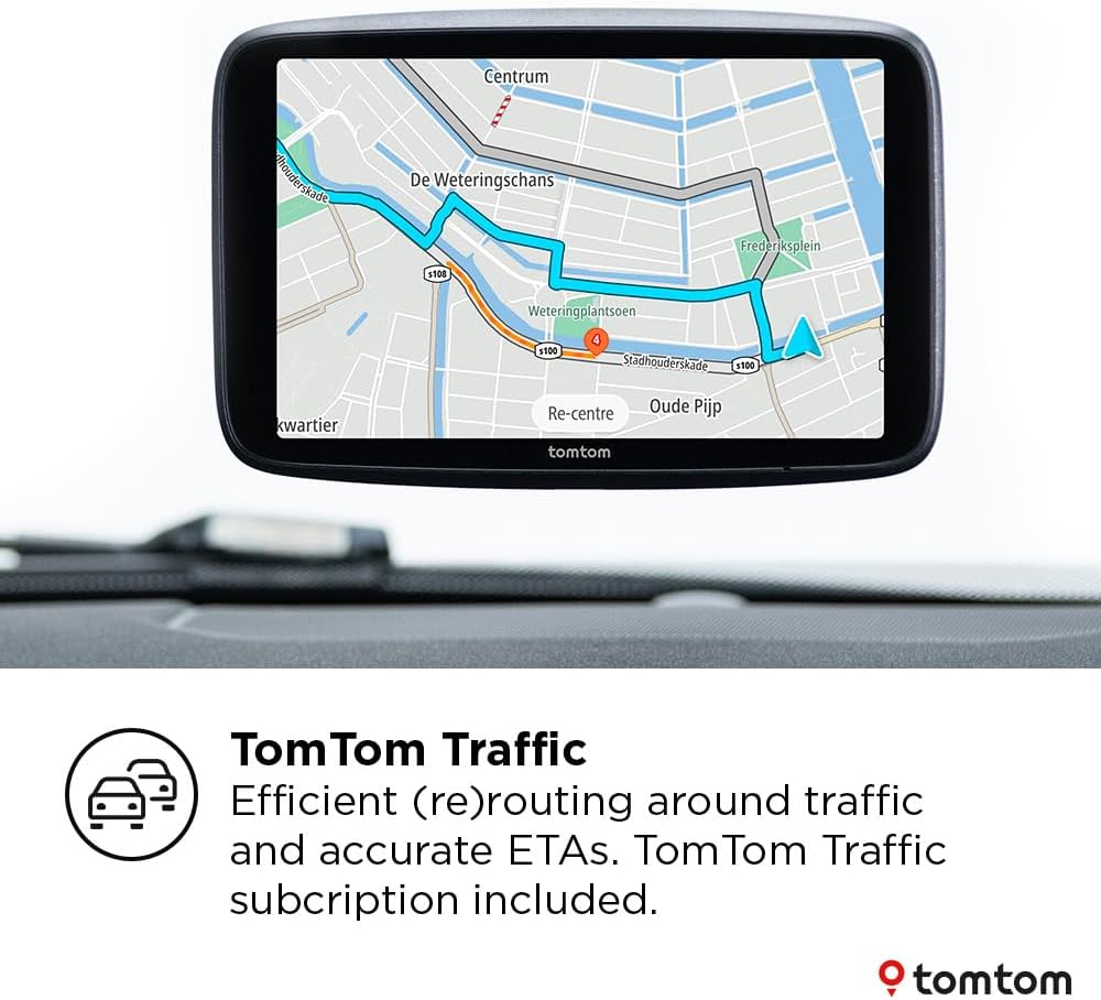 TomTom GO Superior 6" HD Touchscreen Car Sat Nav - World Maps - Kazoop 