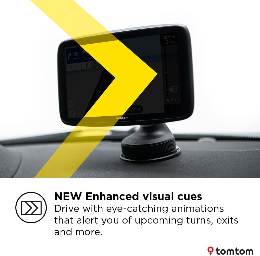 TomTom GO Superior 6" HD Touchscreen Car Sat Nav - World Maps - Kazoop 
