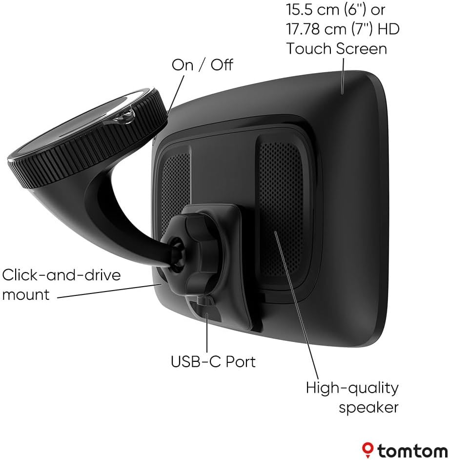 TomTom GO Superior 6" HD Touchscreen Car Sat Nav - World Maps - Kazoop 