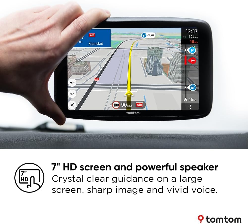 TomTom GO Superior 7'' HD Touchscreen Car Sat Nav - World Maps - Kazoop 