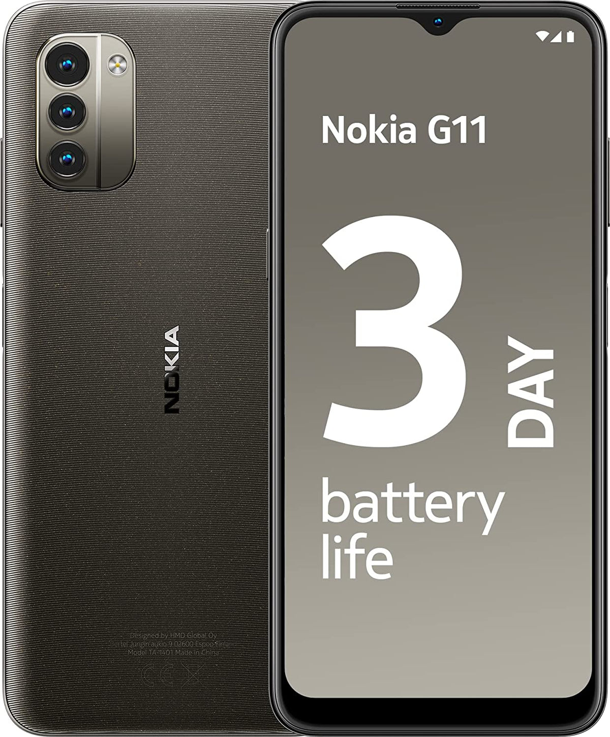 Nokia G11 6.5" 4G Smartphone 3GB RAM 32GB SIM-Free Unlocked - Charcoal - Kazoop 