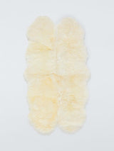 John Lewis New Zealand Genuine Wool Soft Quad Sheepskin Rug - Novelty- Ivory