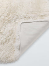 John Lewis Sheepskin Luxury Soft Rectangular Rug L190 x W150cm - Natural