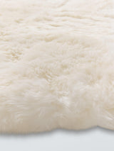 John Lewis Sheepskin Luxury Soft Rectangular Rug L190 x W150cm - Natural