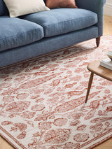 John Lewis x Sanderson Tamizart Floral Rectangle Rug L200 xW140cm - Red
