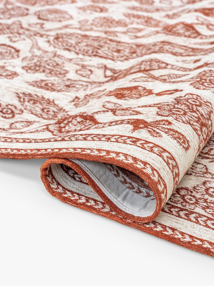 John Lewis x Sanderson Tamizart Floral Rectangle Rug L200 xW140cm - Red