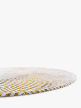 Louis De Poortere Abstract Coral Round Rug Yellow Hippy - Dia.140cm