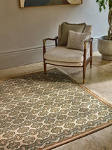 Sanderson Matmi Rectangular Abstract Rug - Avocado Green - L230 x W160cm