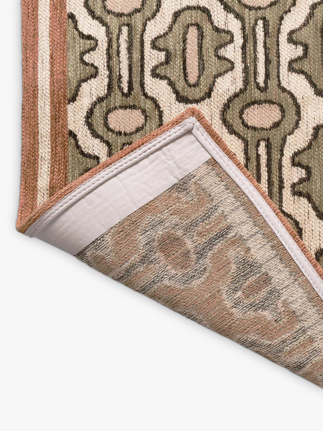 Sanderson Matmi Rectangular Abstract Rug - Avocado Green - L230 x W160cm
