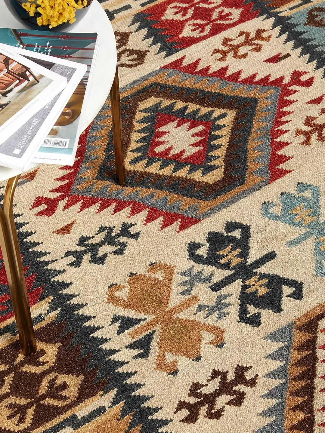 John Lewis & Partners Fusion Manisa Kelim Wool Rug 180 x 120cm - Multi