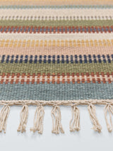 John Lewis Somerton Stripe Wool Rich Runner Rug 240 x 70cm - Natural/Multi