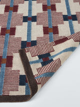 John Lewis Calado Geometric Wool Rich Cotton Rug 240 x 170cm - Burnt Umber