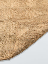 John Lewis Diamond Pure Jute Rectangular Runner Rug - Natural - L240 x W70cm