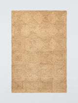 John Lewis Diamond High-Traffic Rooms Jute Rug L180 x W120cm - Natural