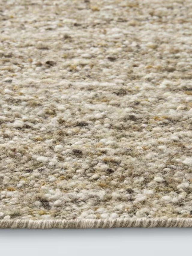 John Lewis Flecks Wool Rich Soft Textured Rug L180 x W120cm - Natural Fleck