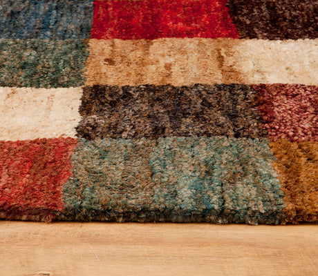 John Lewis & Partners Bold Blanket Jute Mat Rug 180 x 120cm - Multi