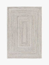 John Lewis Braided Performance Indoor/Outdoor Rug L180 x W120cm -  Marl Grey