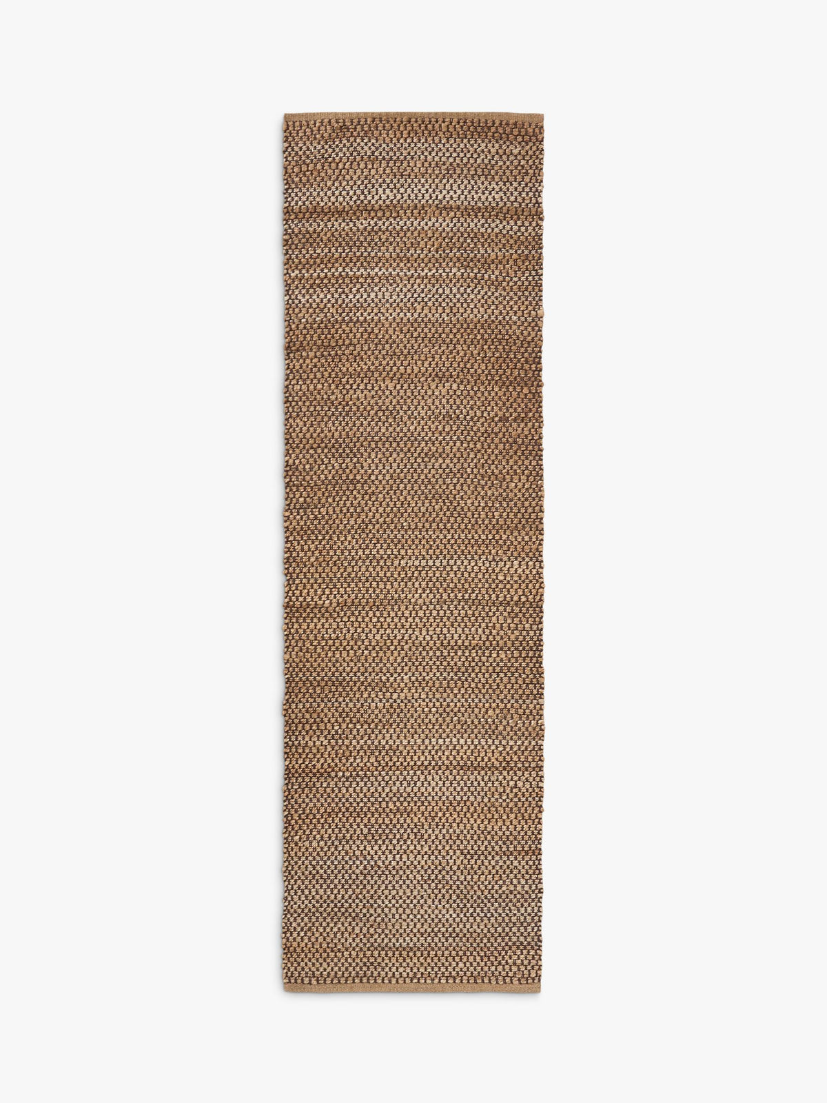 John Lewis Grid Jute Rich Hand Woven Floor Rug - 170 x 240cm - Natural/Cocoa