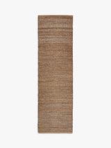 John Lewis Grid Jute Rich Hand Woven Floor Rug - 170 x 240cm - Natural/Cocoa