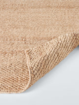 John Lewis Chunky Hand Woven Pure Jute Durable Rug L240 x W170cm - Natural